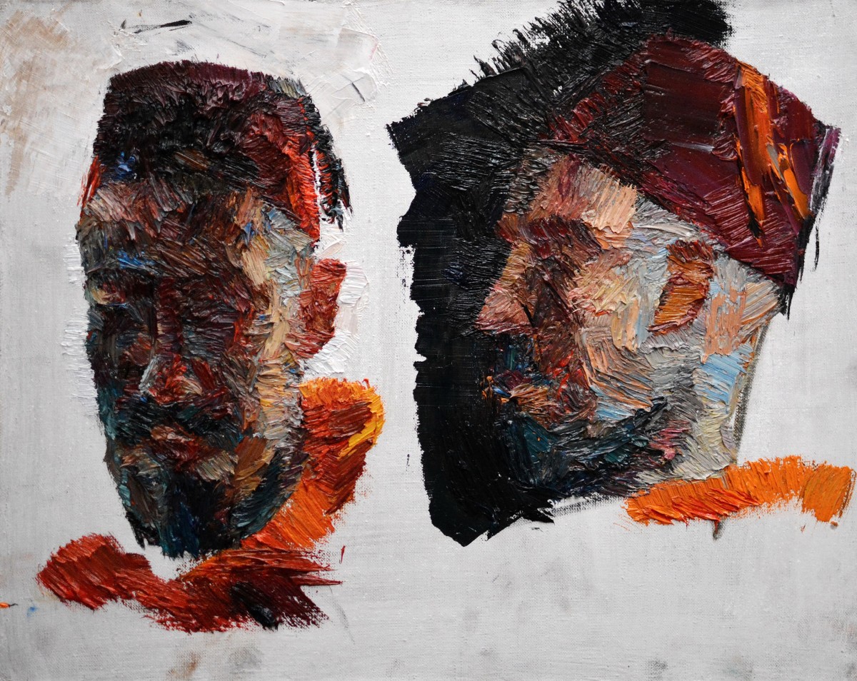 "Painting. Etude. Portrait. Long term" by Vlada Cibuc, 450x500mm, oil on canvas