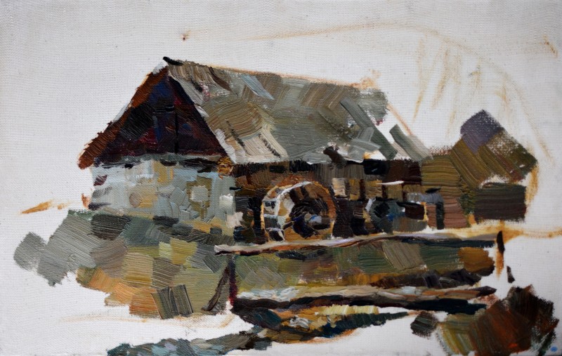"Painting. Pleinair. Pleinair romania" by Vitalie Golban, oil on canvas