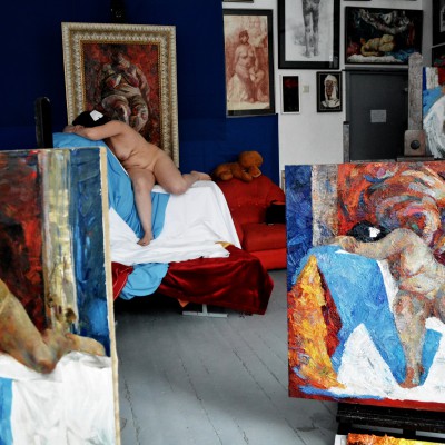 Lucru în ateliere. Pictură și desen. Decembrie 2016