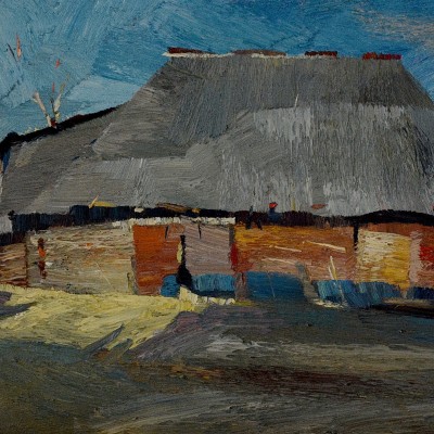 "Etude. Transilvania" by Анатол Гимпу, 2000, 420x680mm, масло / холст