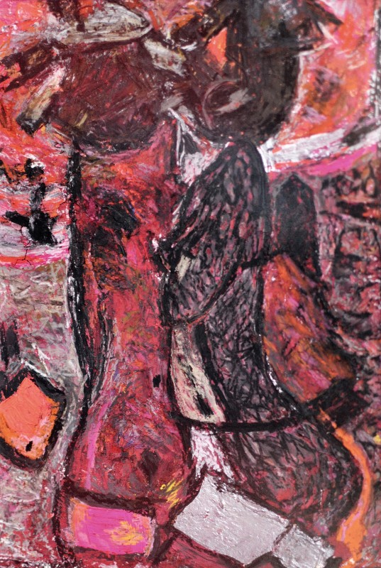 "Nud" by Alexandra Clapatiuc, 2013, 250x150mm, Acryl on paper