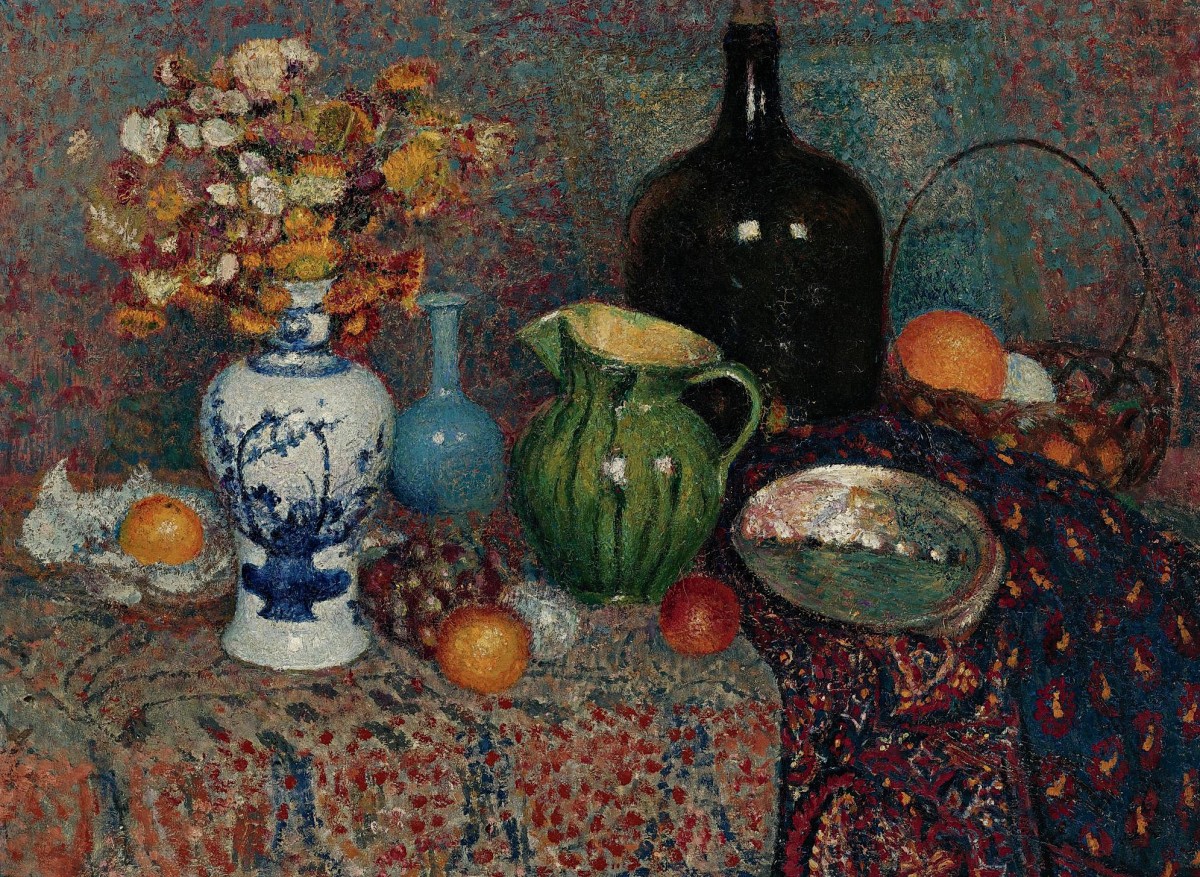 "Pictură. Natură statică" by Georges Lemmen
