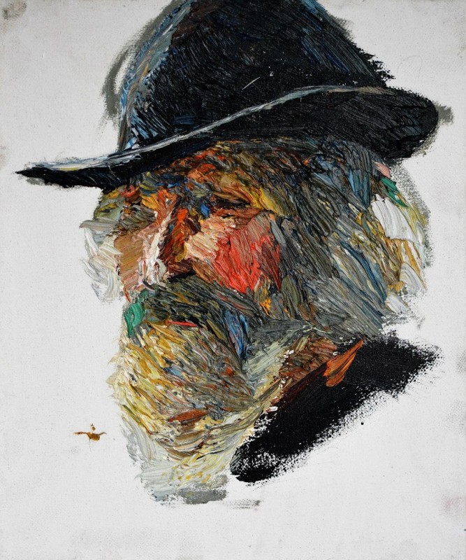 "Studiu. Portret" by Alexandru Musteață, 2015, ulei pe pânză