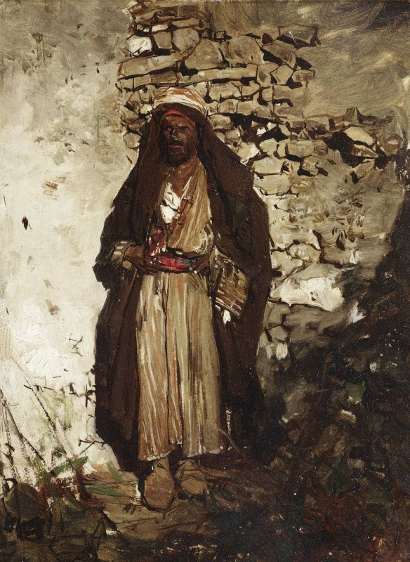 "Pictură. Figură / semifigură" by Jacob Maris
