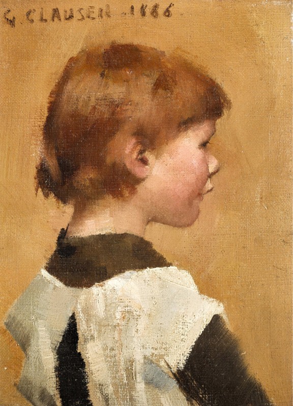 "Pictură. Portret" by George Clausen
