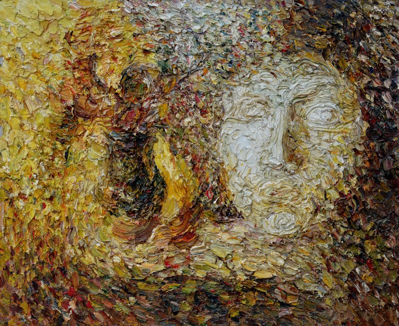 "Natură statică cu ghips" by Лудмила Штирбу, 1993, 500x620mm, масло / холст