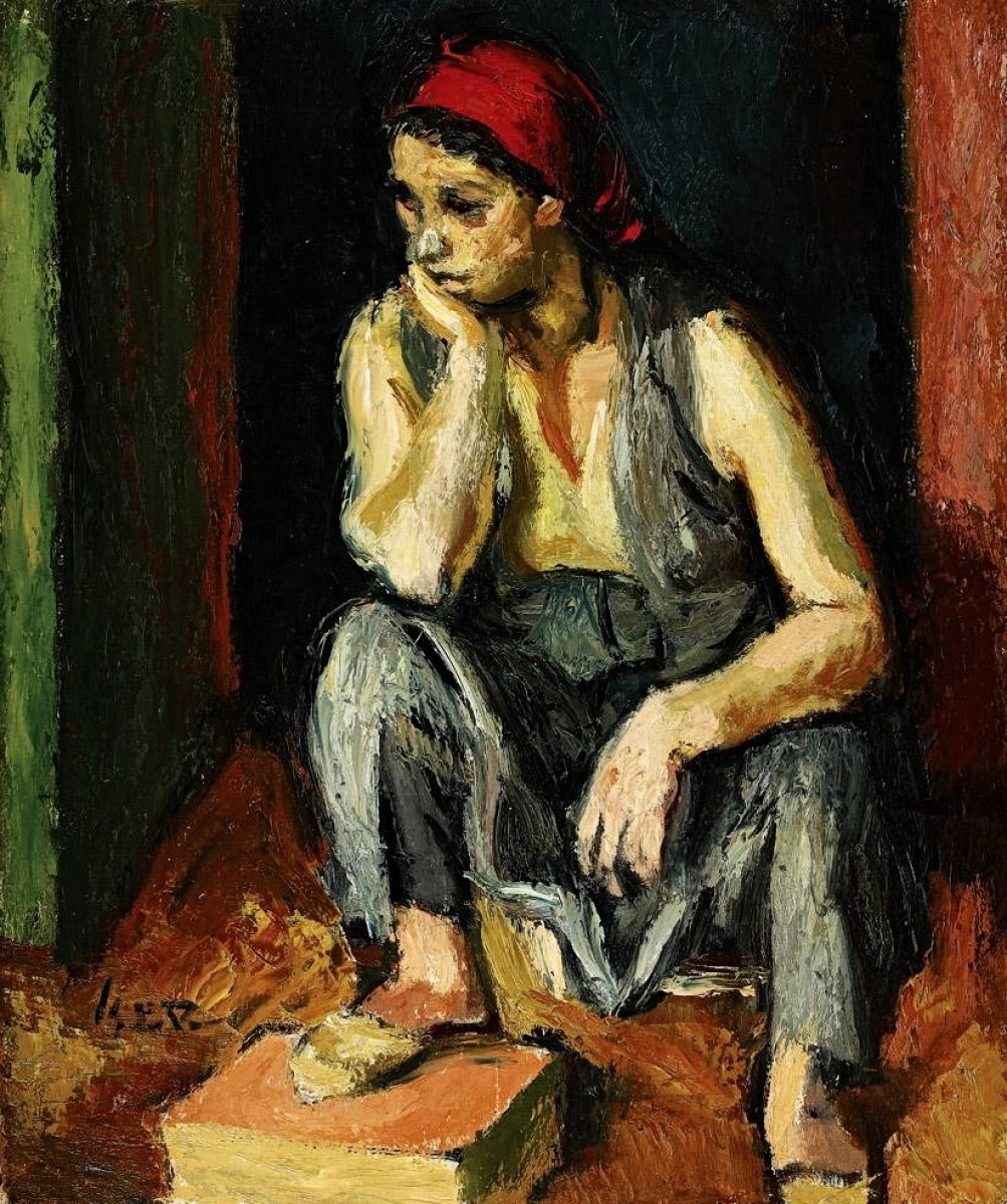 "Pictură. Figură / semifigură" by Iosif Iser