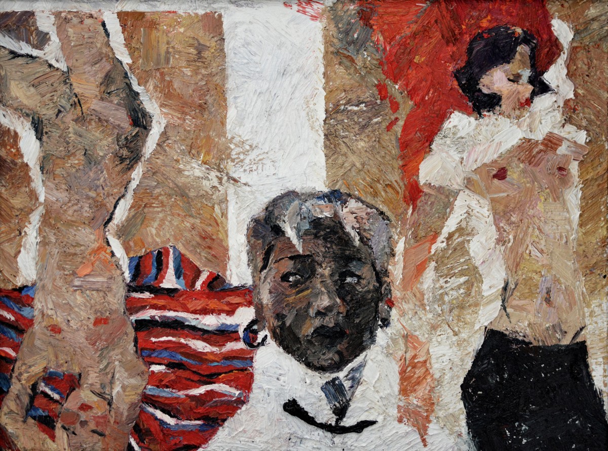 "Composition" by Nicoleta Derivolcov, oil on canvas