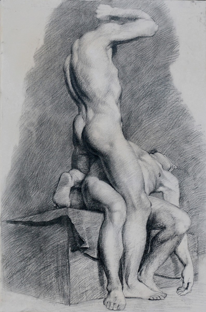 "Copie. Nud" by Victor Teslaru, 2014, 400x300mm, pencil on paper