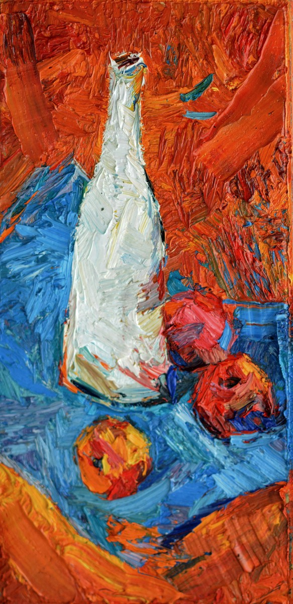 "Painting. Etude. Long term" by Ștefan Mocanu, 200x400mm, oil on canvas