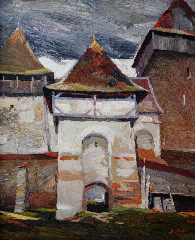 "Этюд. Якобень" by Анатол Гимпу, 2004, 520x420mm, масло / холст