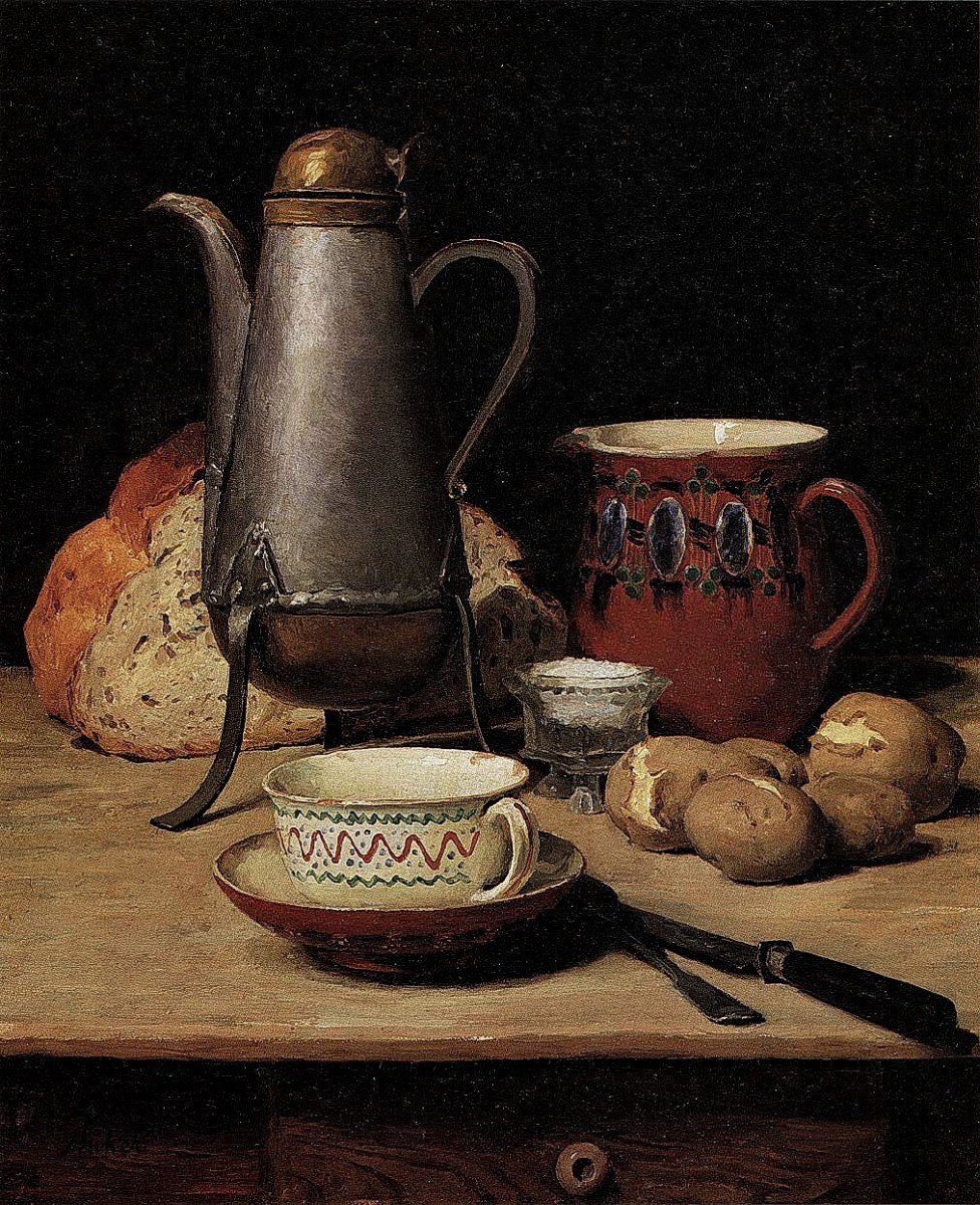 "Pictură. Natură statică" by Albert Anker