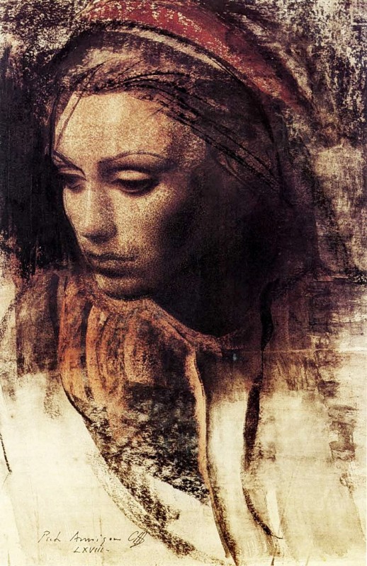 "Painting. Portrait" by Pietro Annigoni