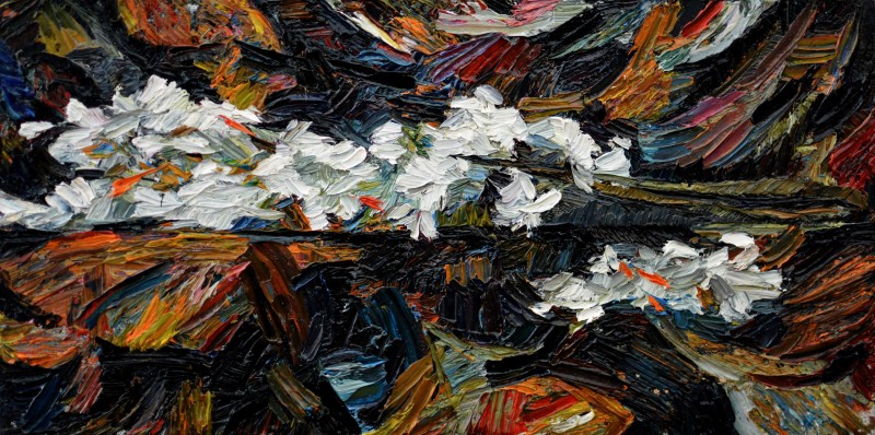 "Painting. Etude. Long term" by Dumitrița Znaida, 200x400mm, oil on canvas