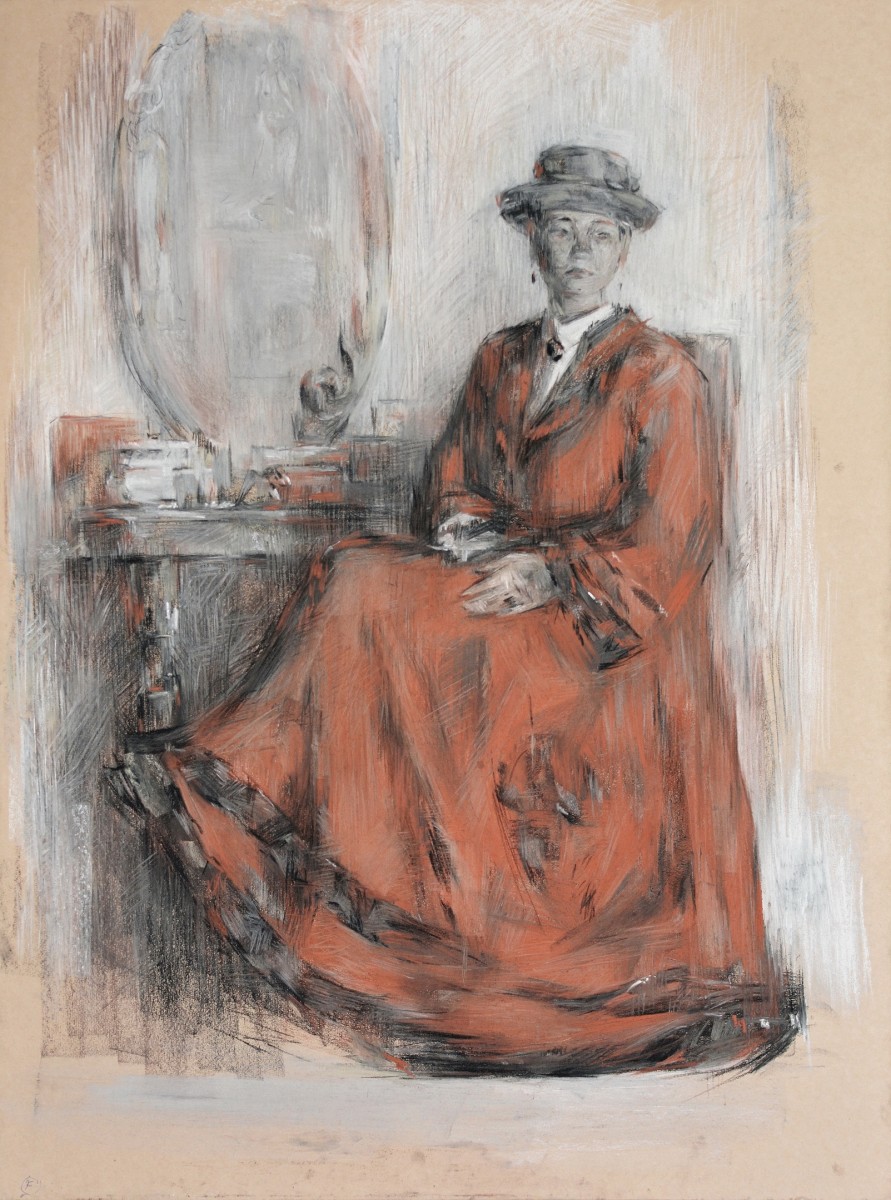 "Desen. Figură / semifigură" by Lia Ungureanu