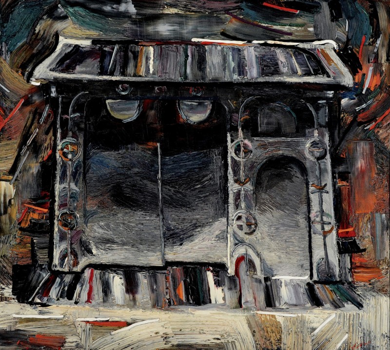 "Врата (Porți)" by Анатол Гимпу, 2000, 620x680mm, масло / холст