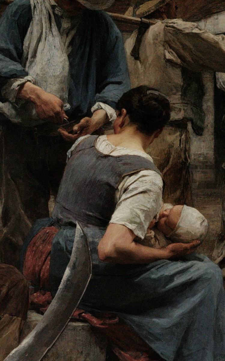 "Композиция" by Леон Аугустин Лхермитте