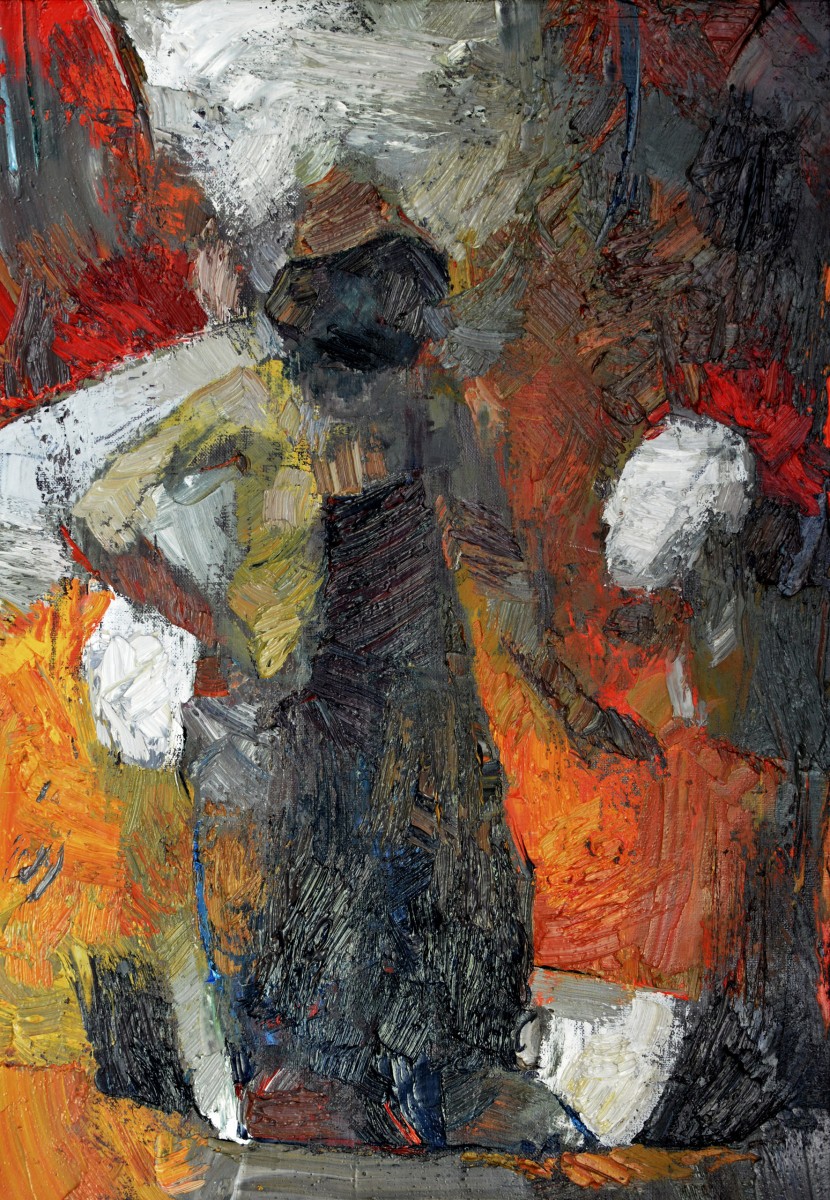 "Studiu către diplomă" by Alexandru Untilov, 2015, 600x420mm, oil on canvas