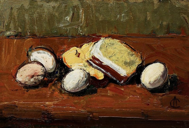 "Painting. Still life" by Alexandru Ciucurencu, oil on canvas