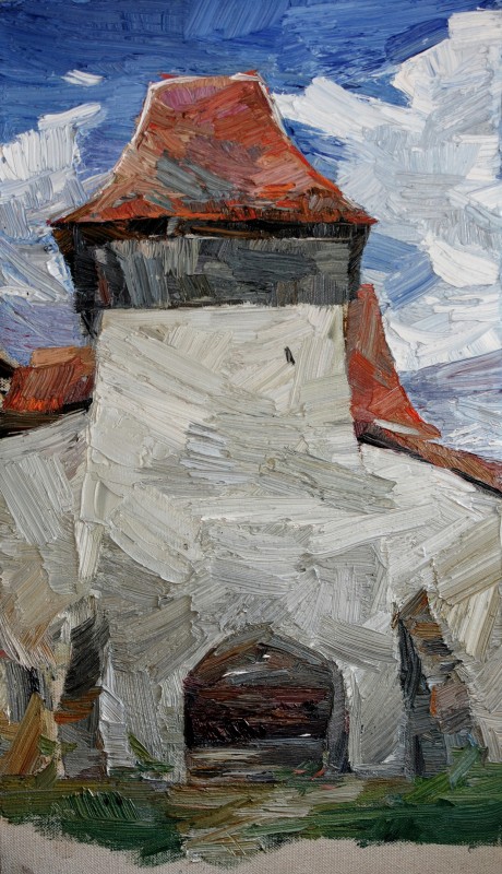 "Painting. Pleinair. Pleinair romania" by Andriana Popodneac, oil on canvas