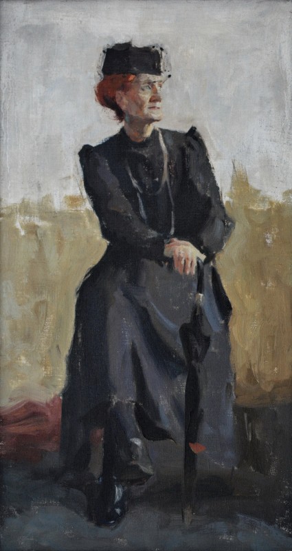 "Cursul III" by Elena Bria, 2015, 700x380mm, oil on canvas