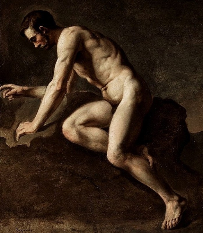 "Painting. Nude" by Józef Simmler
