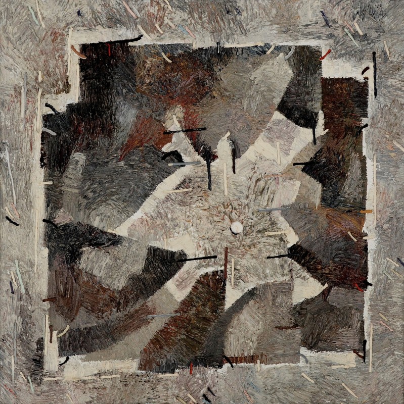 "Etude" by Anatol Ghimpu, 2001, 950x950mm, oil on canvas