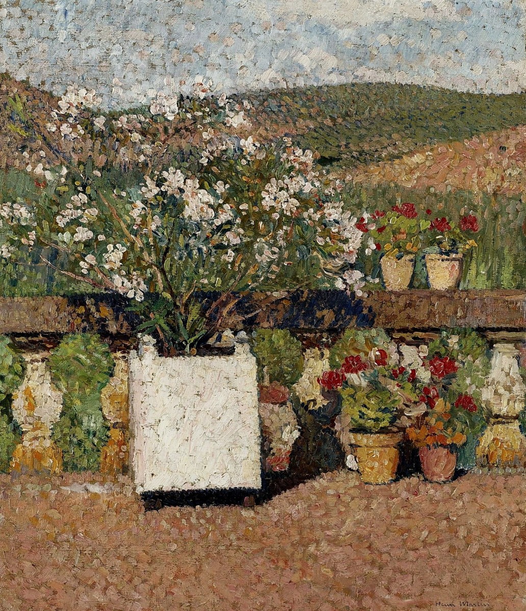 "Composition. Flowers" by Henri-Jean Guillaume Martin