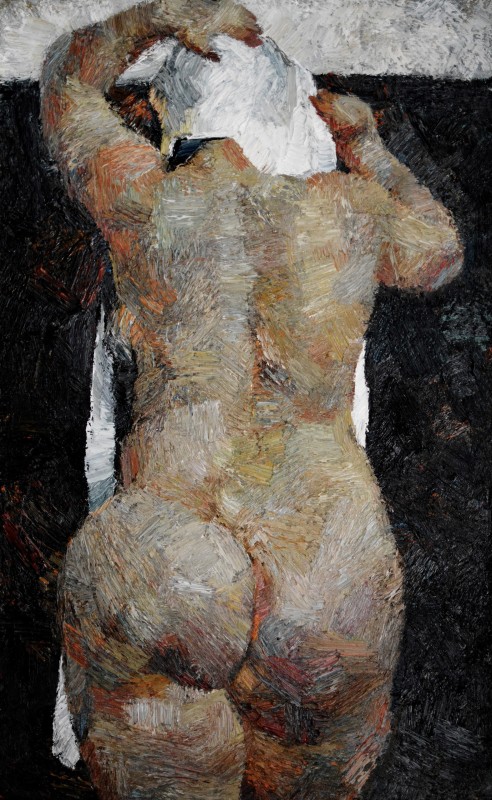 "Живопись. Обнаженка. Продолжительный" by Ион Голубей, 680x420mm, масло / холст