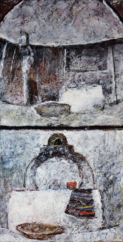 "Рисунок. Пленэр. Продолжительный" by Cristina Dabija, 400x250mm, смешанная техника / бумага
