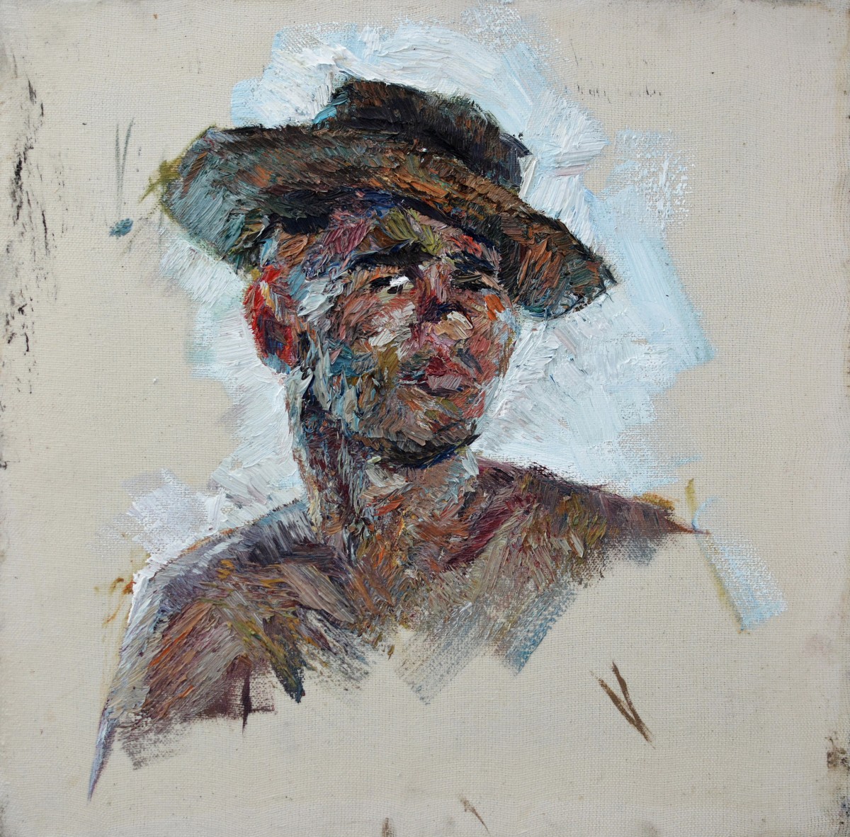 "Живопись. Пленэр. Портрет. Продолжительный" by Василе Cорецчии, 420x420mm, масло / холст