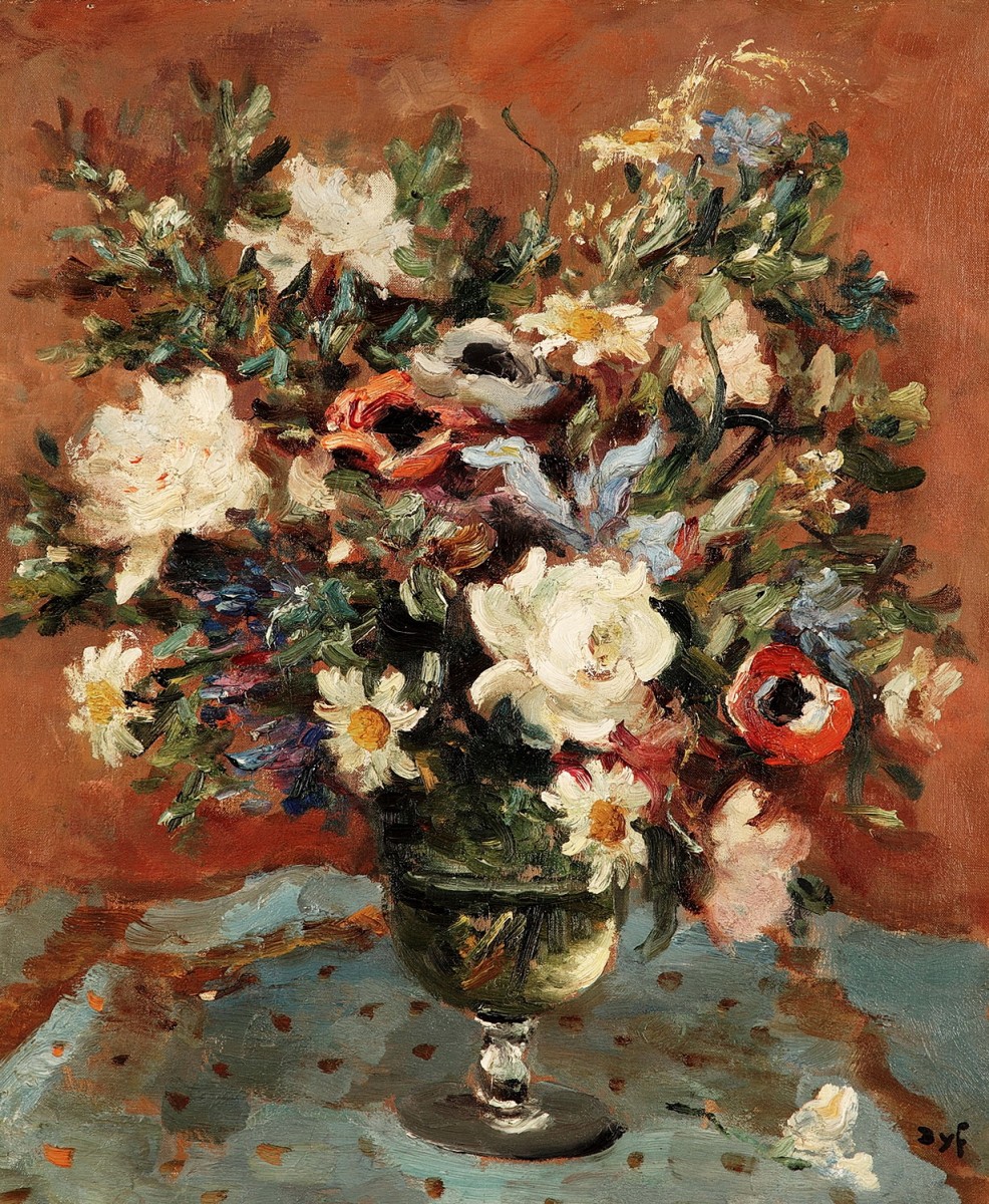 "Painting. Flowers" by Marcel Dyf