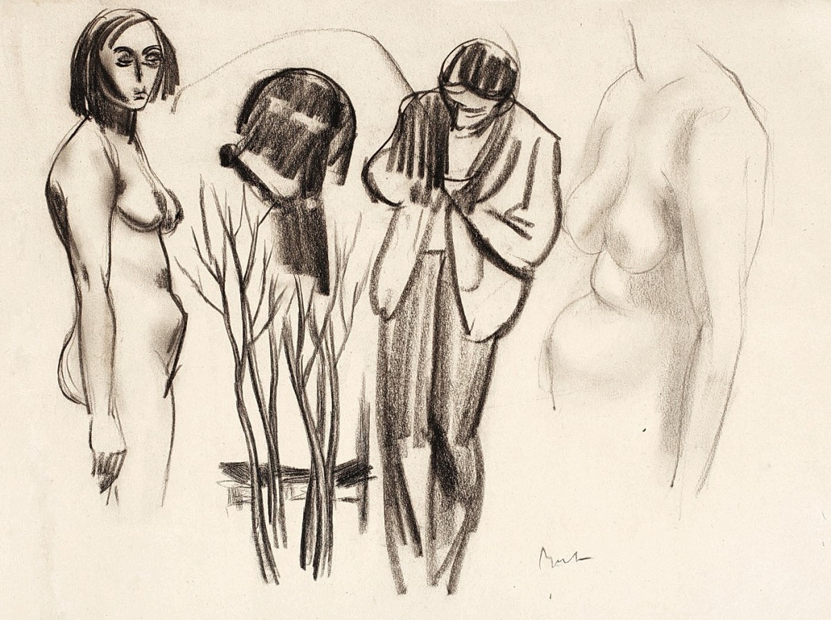 "Drawing. Nude. People" by Corneliu Baba