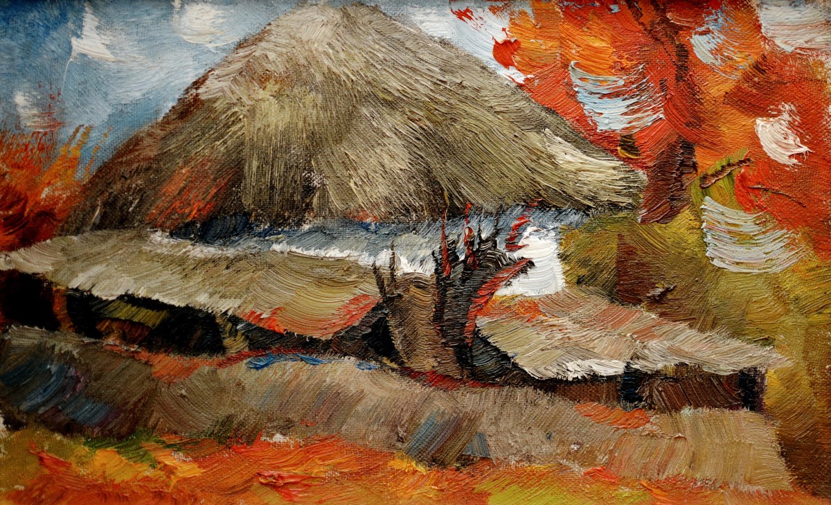 "Motiv. Nicolaeuca" by Верониcа Cрецу, 2006, 250x400mm, масло / холст