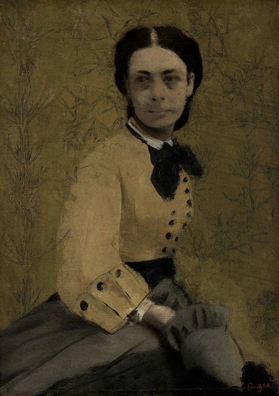 "Pictură. Figură / semifigură" by Edgar Degas