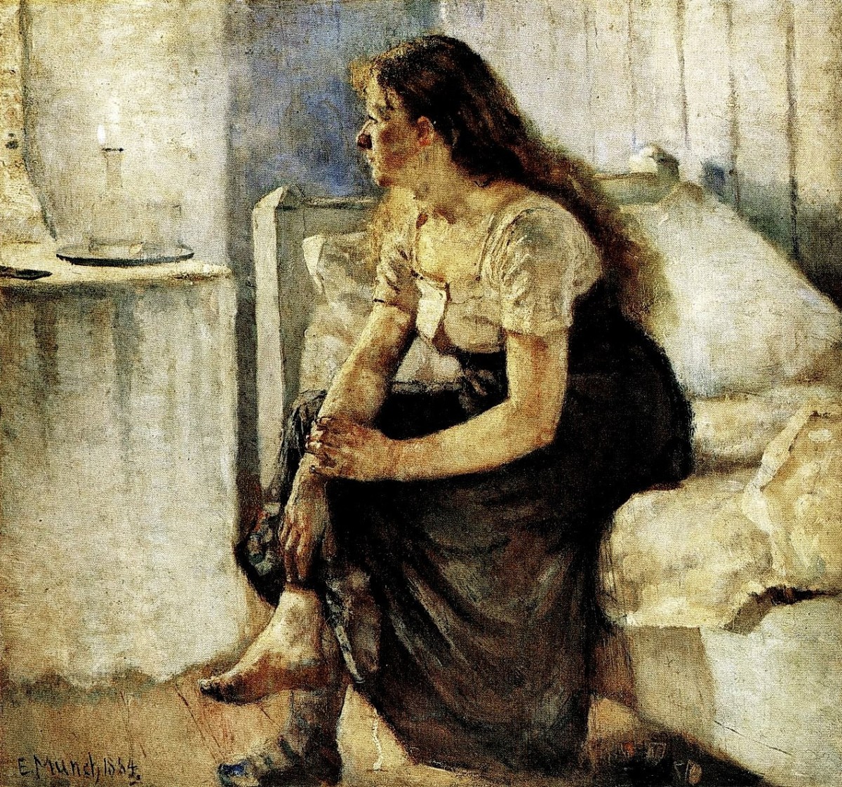 "Composition. Figure" by Edvard Munch
