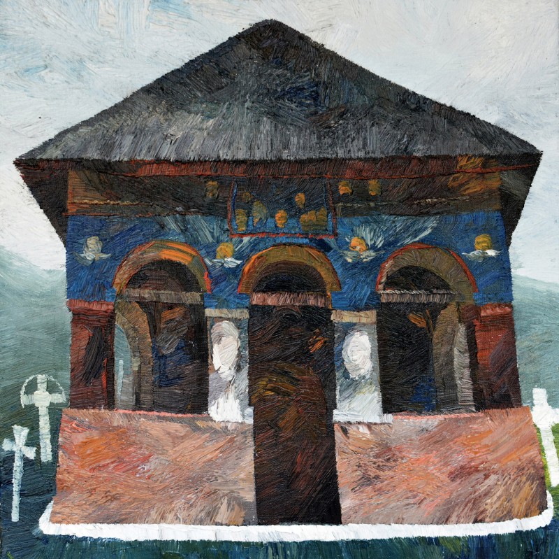 "Studiu" by Constantin Botezat, 2013, 400x400mm, oil on canvas