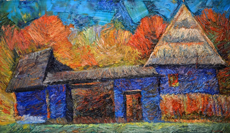 "Motiv. Sibiu ASTRA" by Alexandra Clapatiuc, 2012, 350x600mm, oil on canvas
