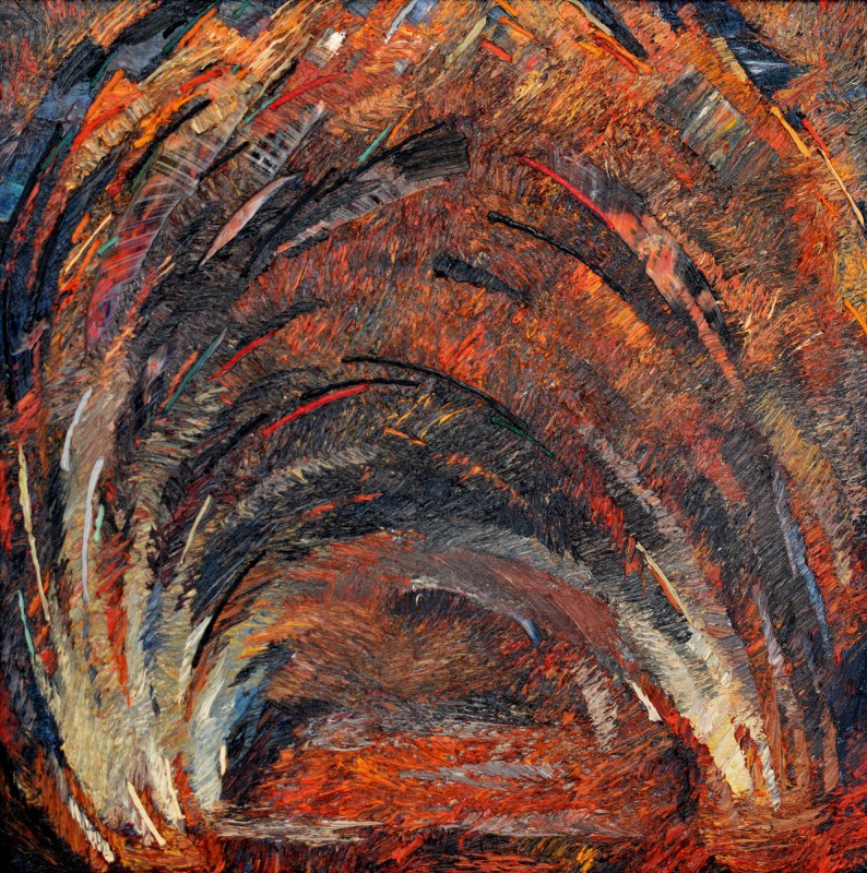 "Autumn" by Anatol Ghimpu, 2001, 800x800mm, oil on canvas