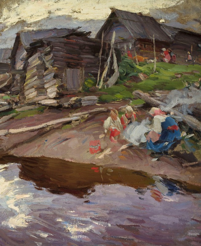 "Painting. Rural" by Abram Efimovich Arkhipov