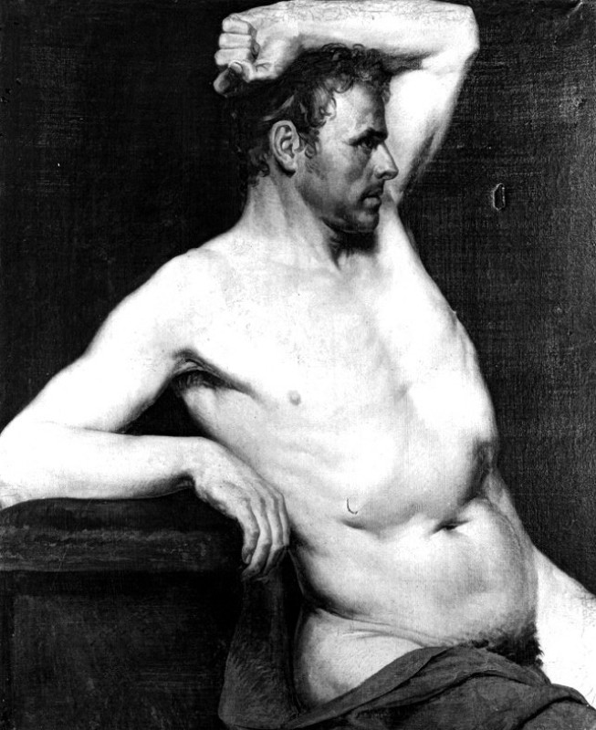 "Painting. Nude" by Henri Auguste Calixte César Serrur