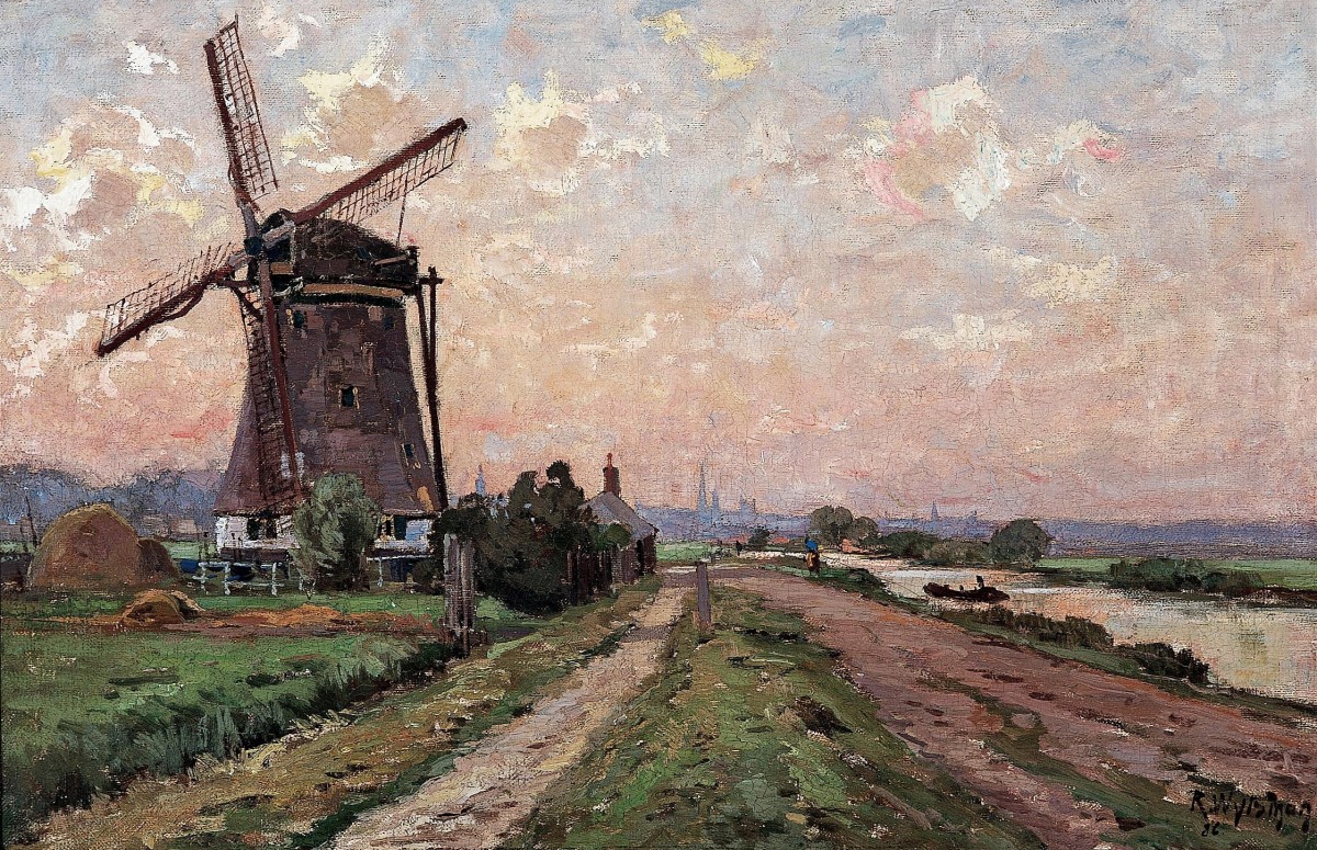 "Painting. Windmills" by Rodolphe Wytsman