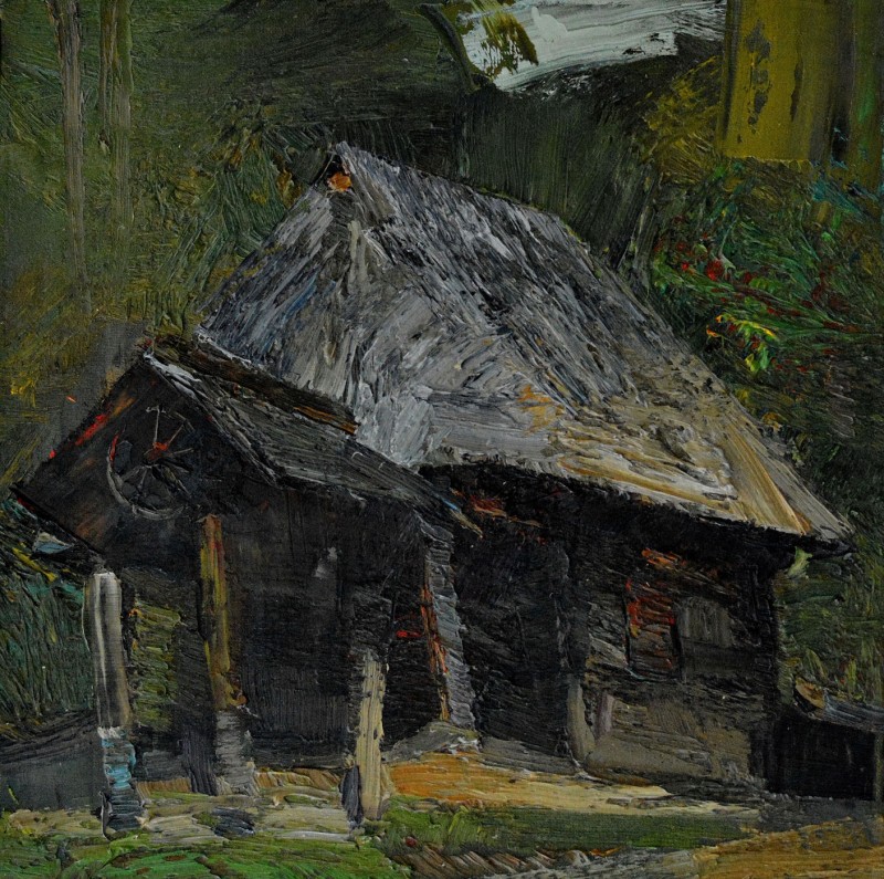 "Motiv. Sibiu ASTRA" by Александру Унтилов, 2015, 400x400mm, масло / холст