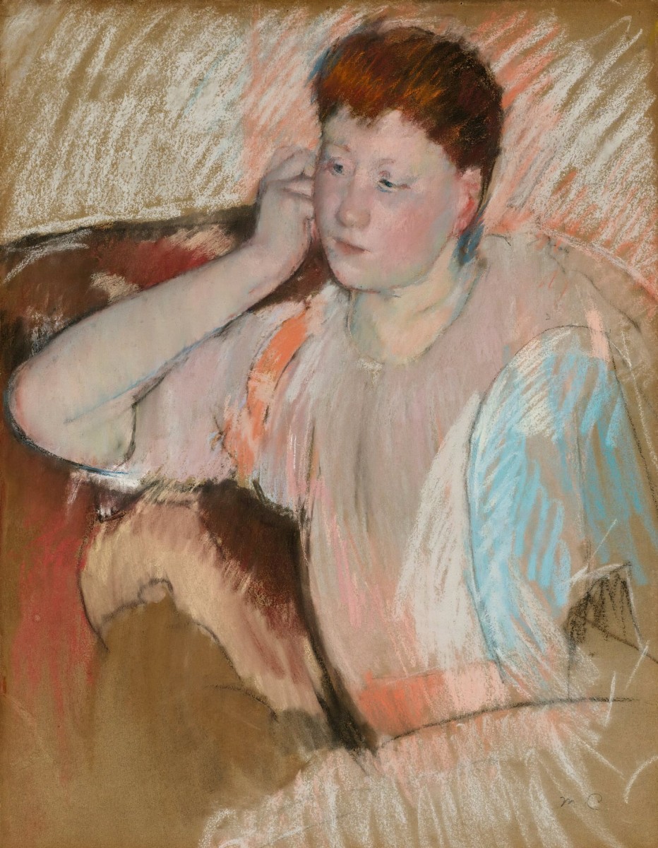 "Pictură. Figură / semifigură" by Mary Cassatt