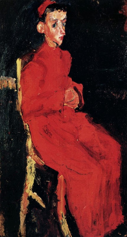 "Pictură. Figură / semifigură" by Chaim Soutine