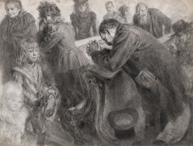"Drawing. People" by Adolph von Menzel