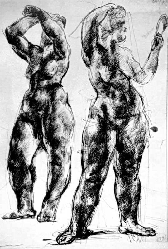"Nudes" by Aba-Novák Vilmos