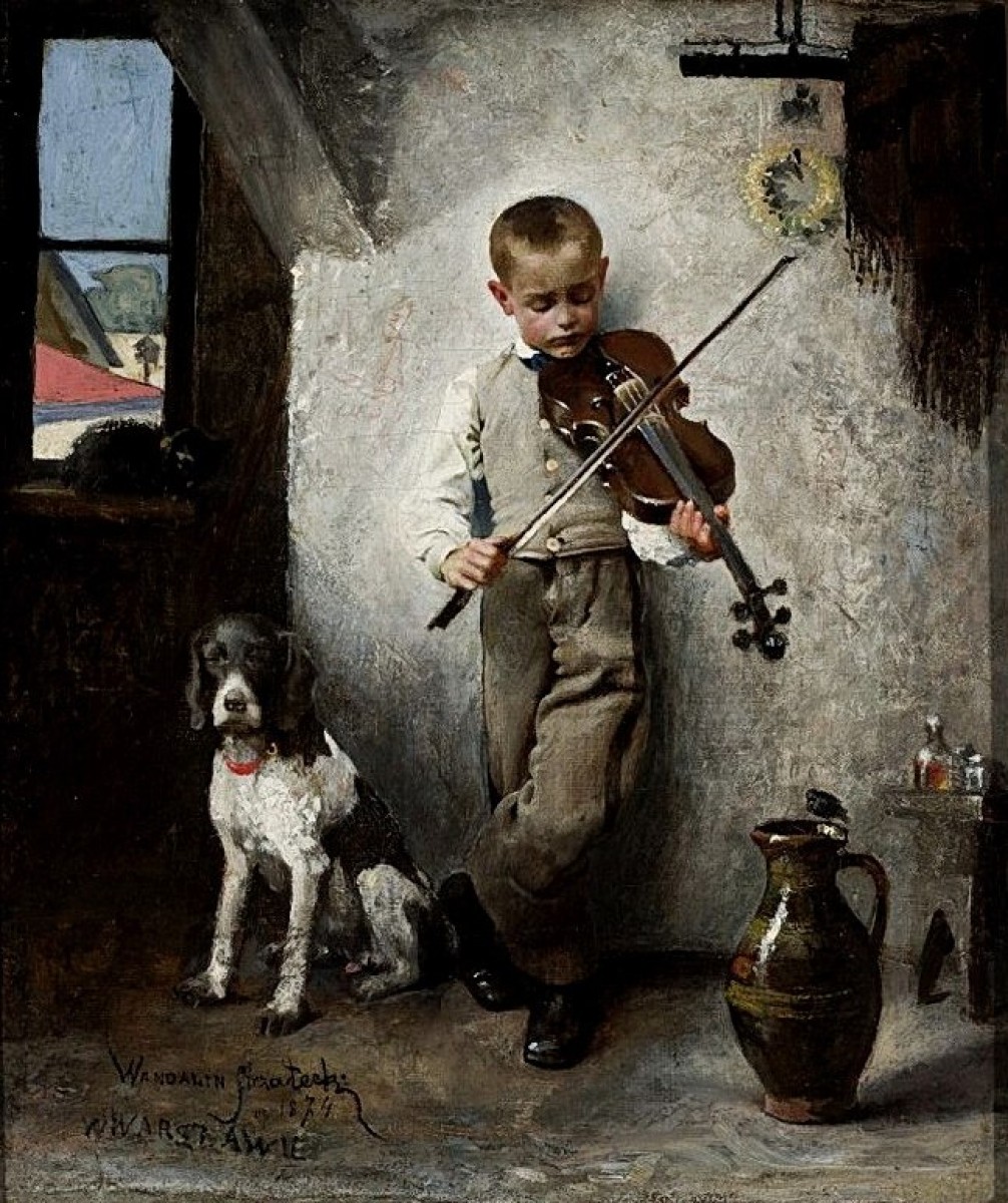 "Compoziție" by Wandalin Strzałecki