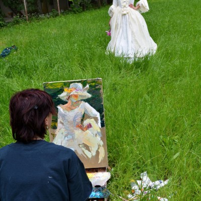 ... începutul practicii de pleinair de vară / clasa a VIII-a, a X-a și a XI-a. /