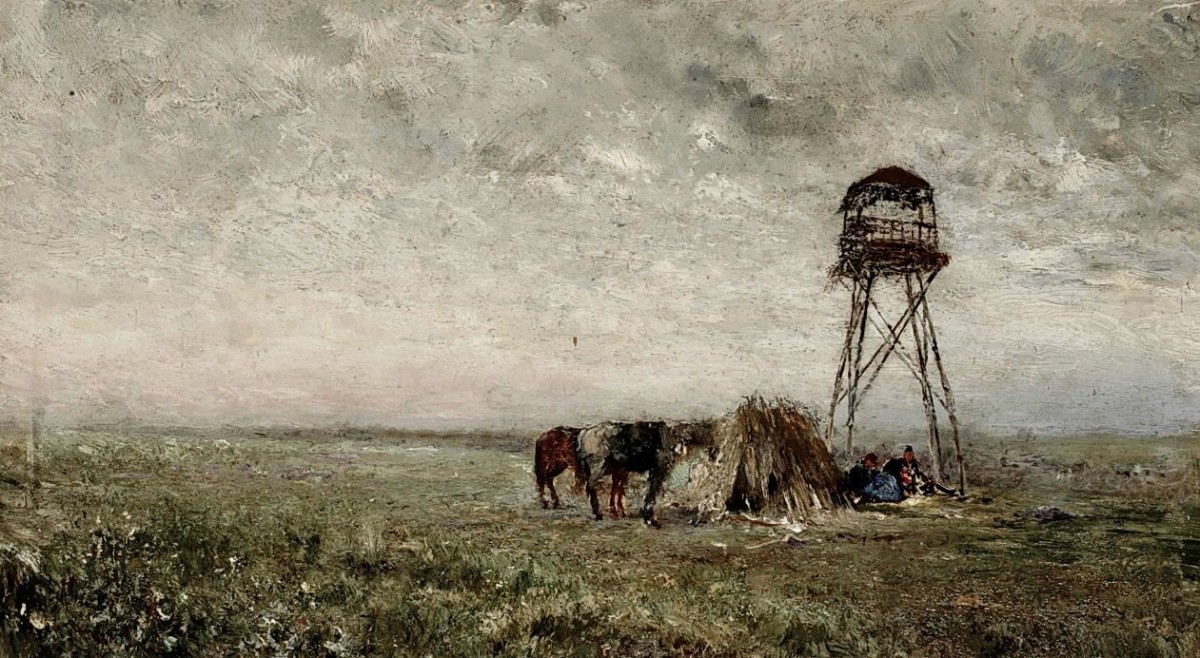 "Compoziție. Rural" by Ivan Pavlovich Pokhitonov